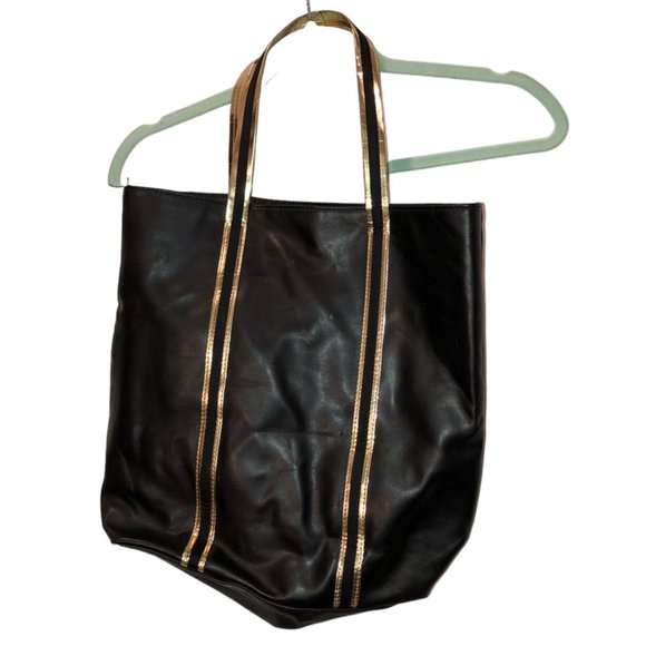 givenchy parfums black gold trim tote bag 14x14 - Picture 1 of 5